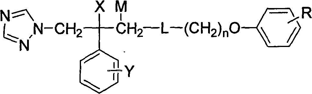 Substituted phenoxy oxygen alkylamine triazole alcohol antimycotic compounds and method of preparing the same