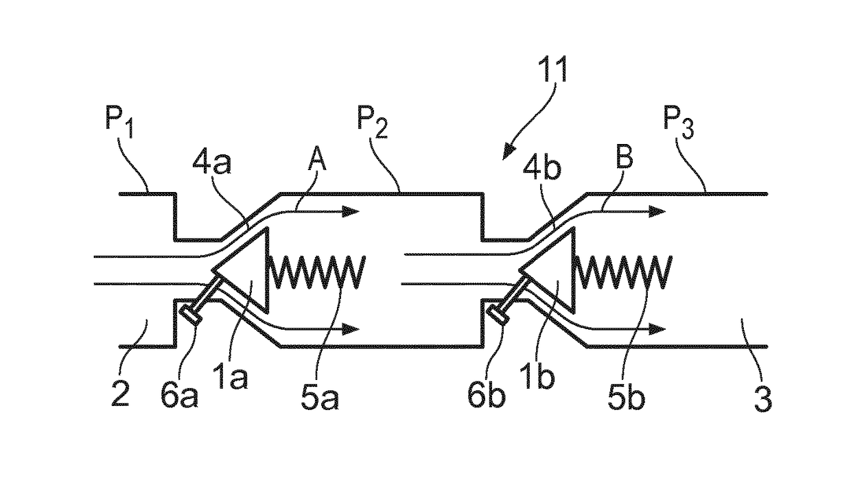 Method and valve assembly for flushing of debris