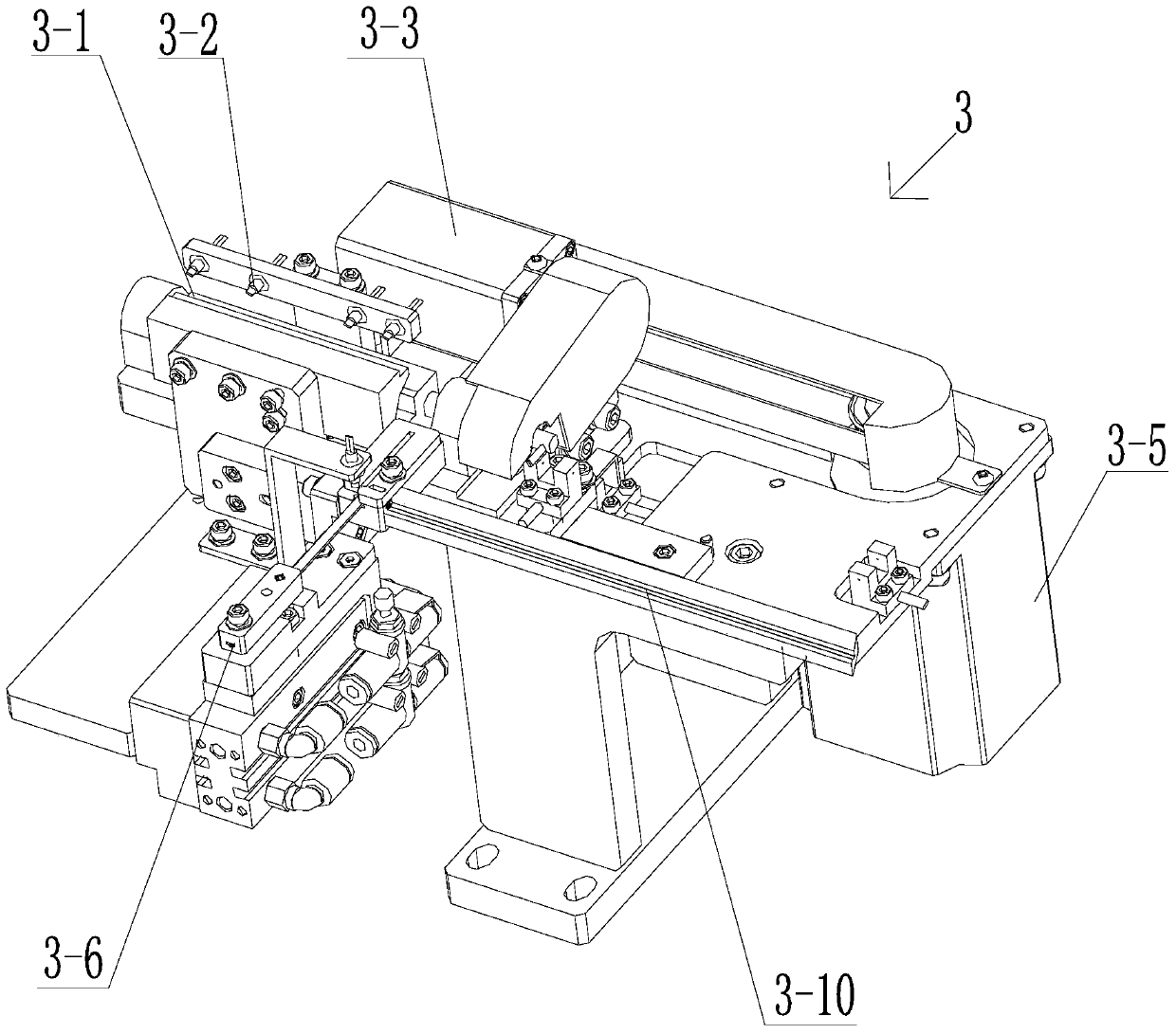 An automatic installation device for acoustic module shrapnel