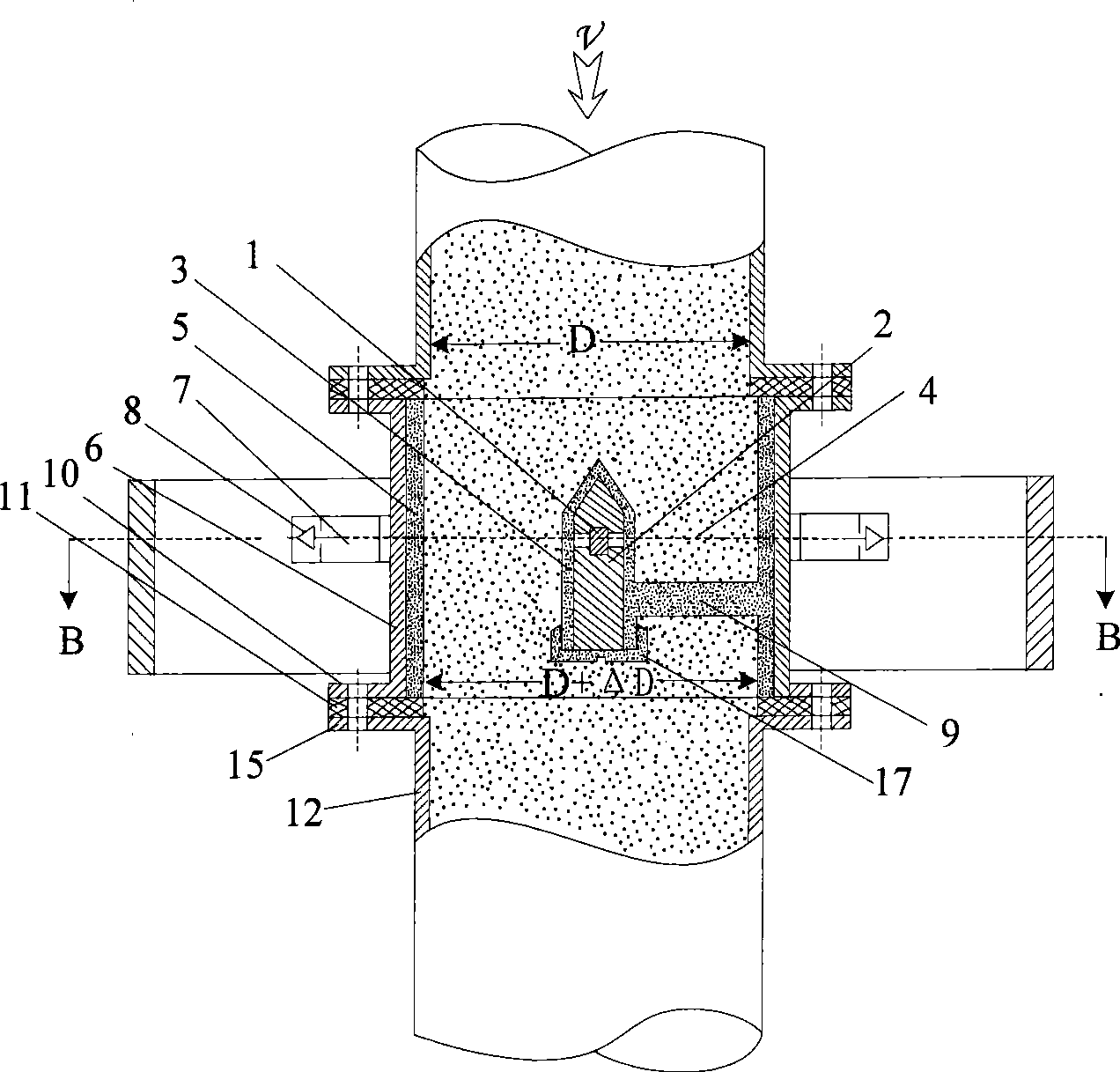 Real-time detection apparatus for coal powder concentration and phase distribution in pneumatic conveying pipe