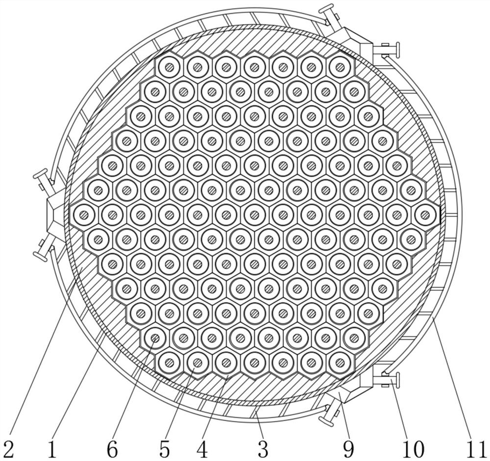 Axial adiabatic fixed bed reactor