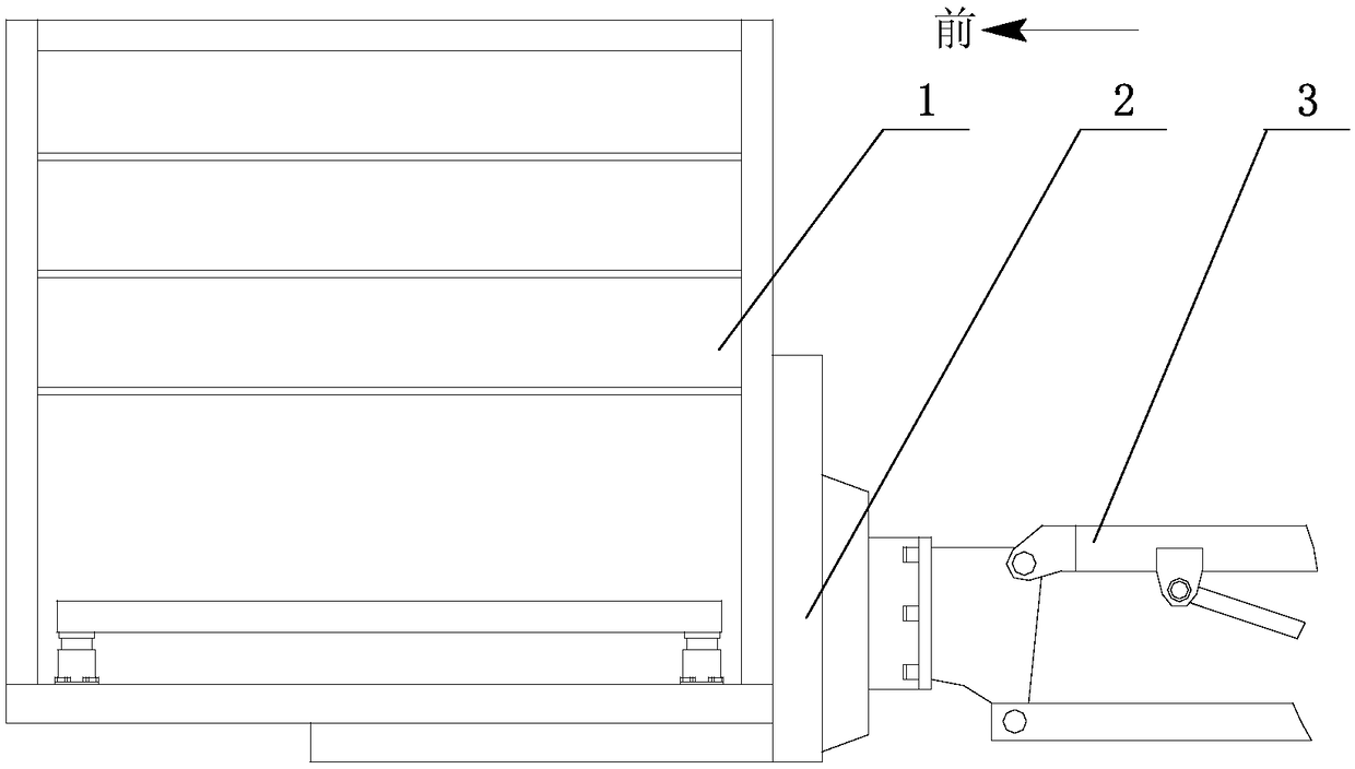 Special automatic vibration reduction and absorption working platform for high-altitude operation car