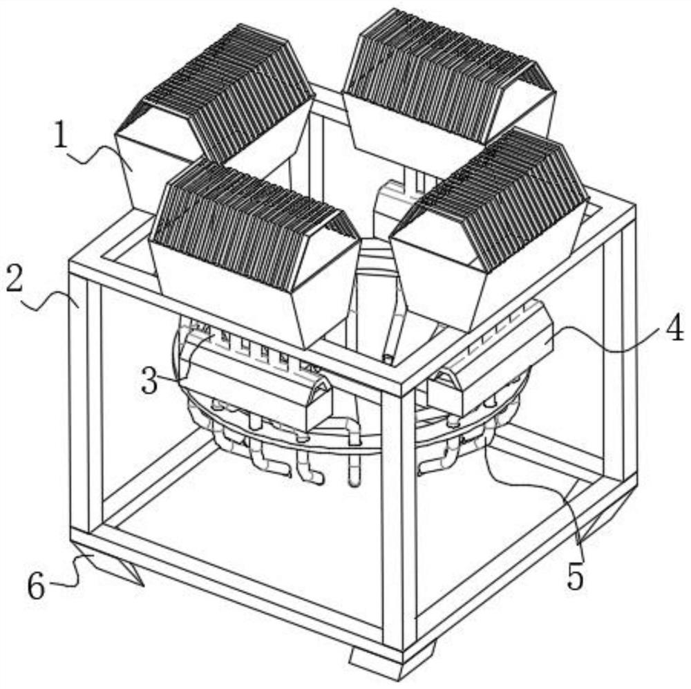 Water resource recycling irrigation device for garden maintenance