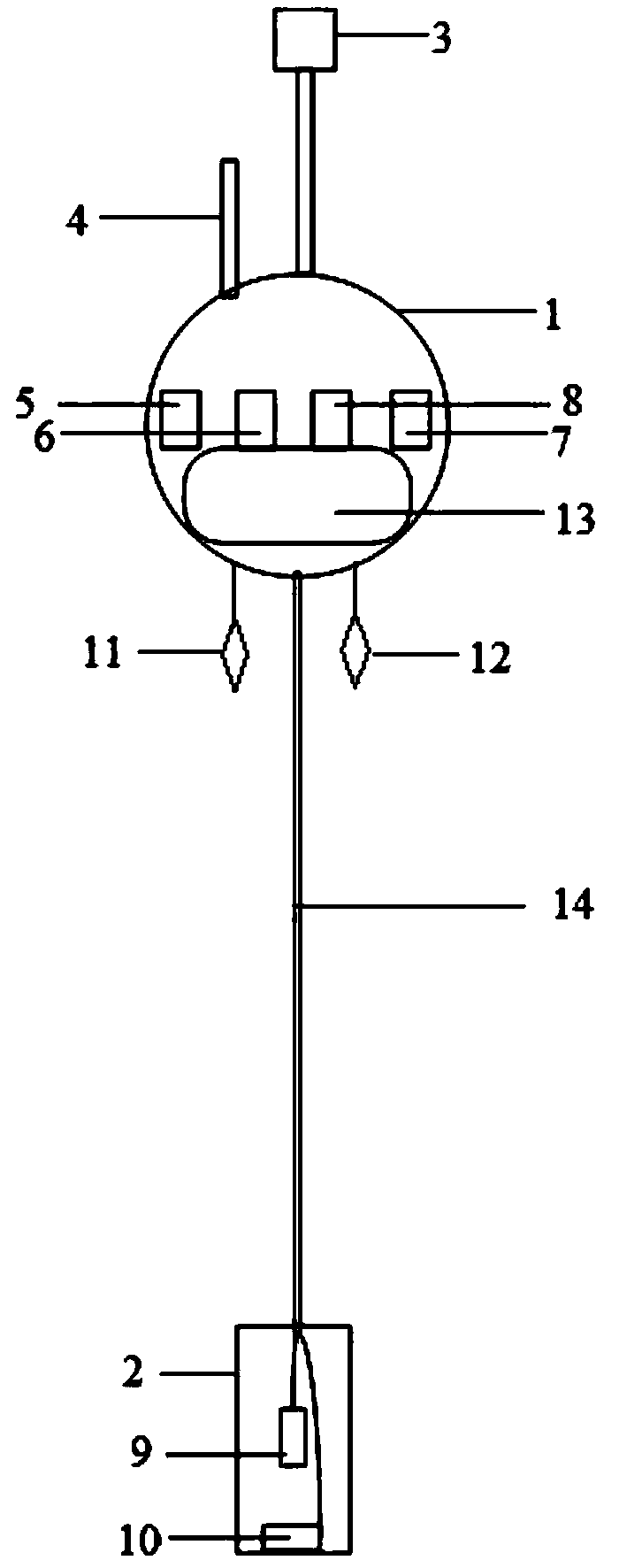 Marine acoustic real-time observation buoy system