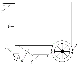 Regenerated spinning raw material turnover skip car