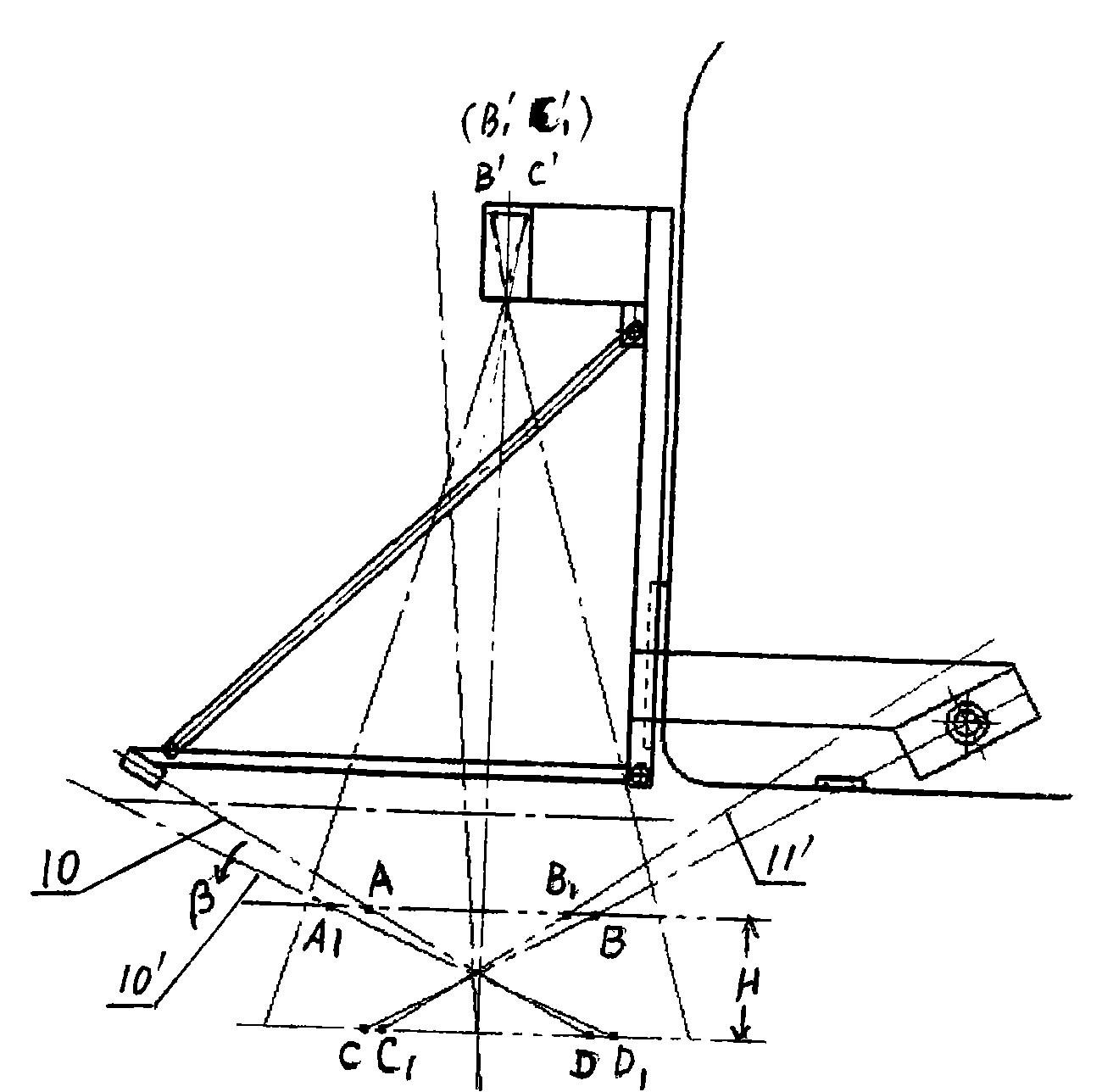 Symmetrical line laser pavement track detection system