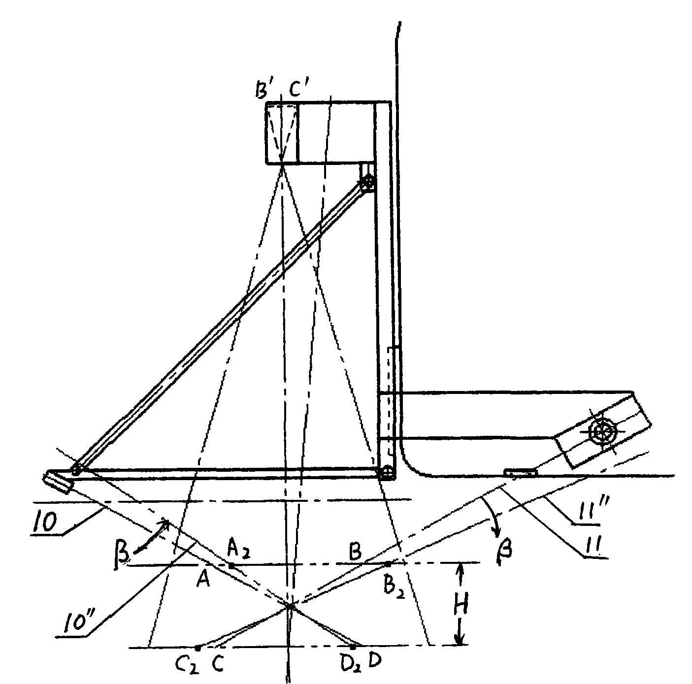 Symmetrical line laser pavement track detection system