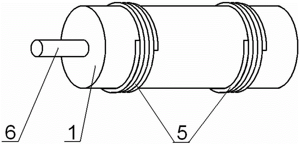 Lightning protection device with spring-type electrodes and power line provided with such a device