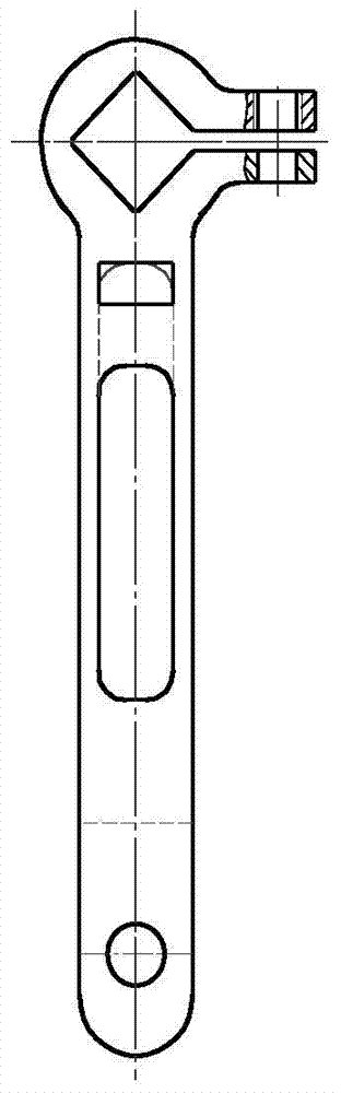 A connecting rod mechanism of an unmanned aerial vehicle rudder system