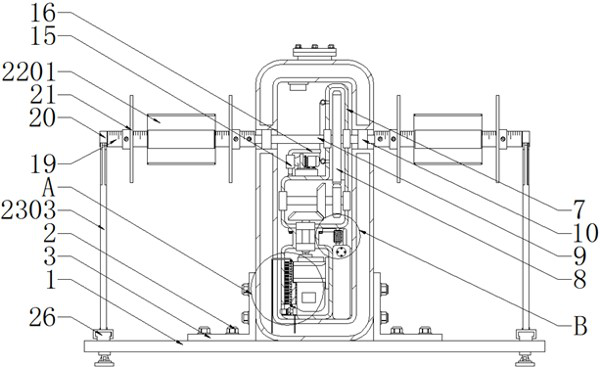 Anti-knotting winding device for cable processing