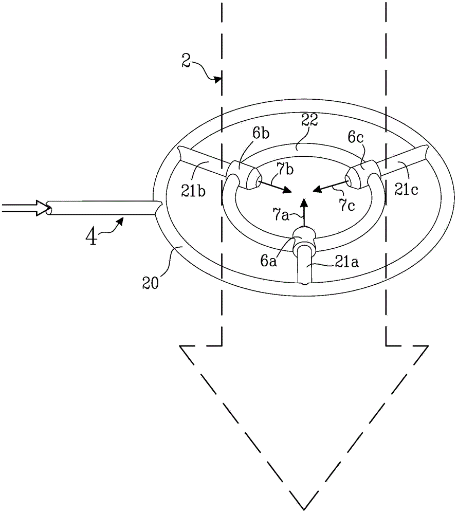 Device and method for treating exhaust gas