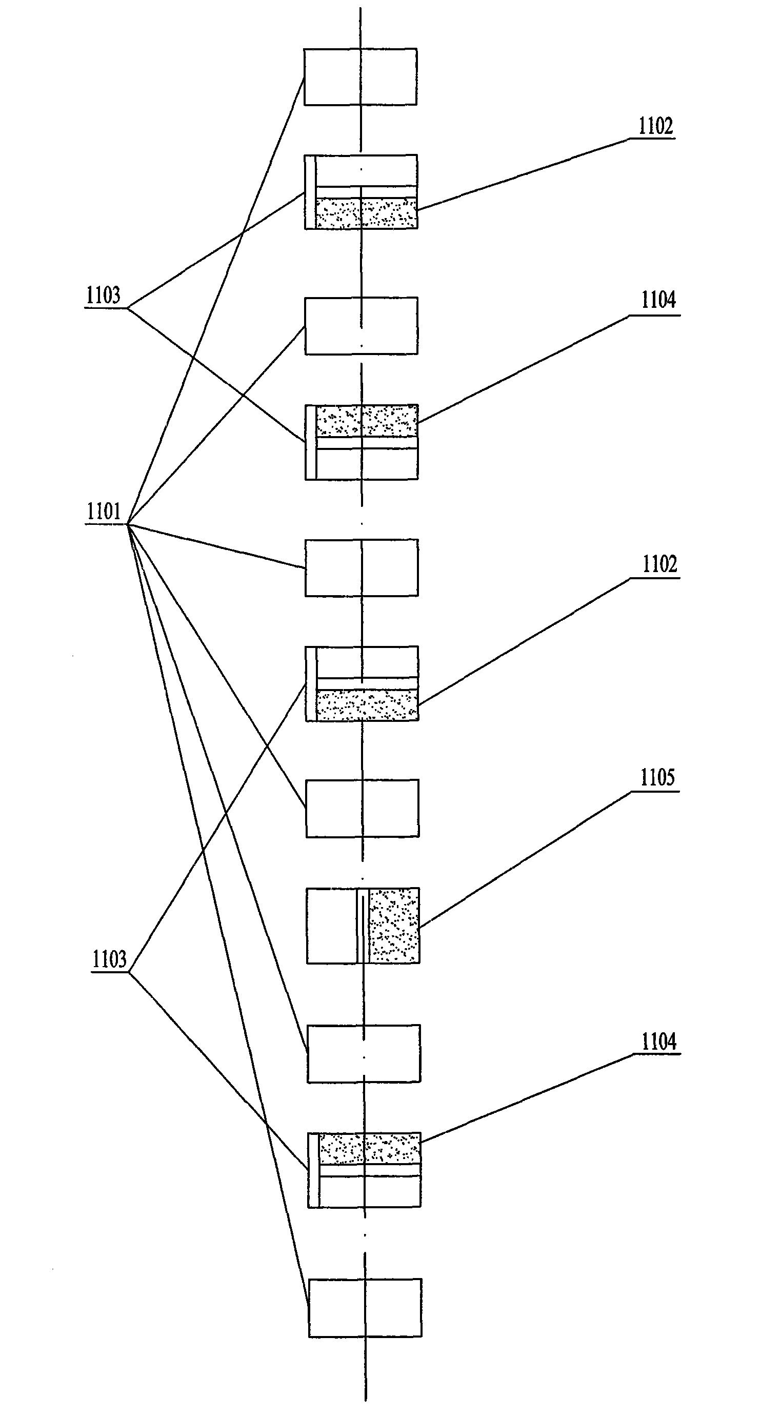 Method for jointly controlling emission of NOx by utilizing multi-stage bias combustion and fuel reburning