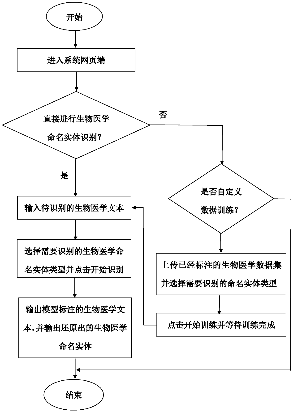 Biomedical named entity recognition method based on general language characteristics