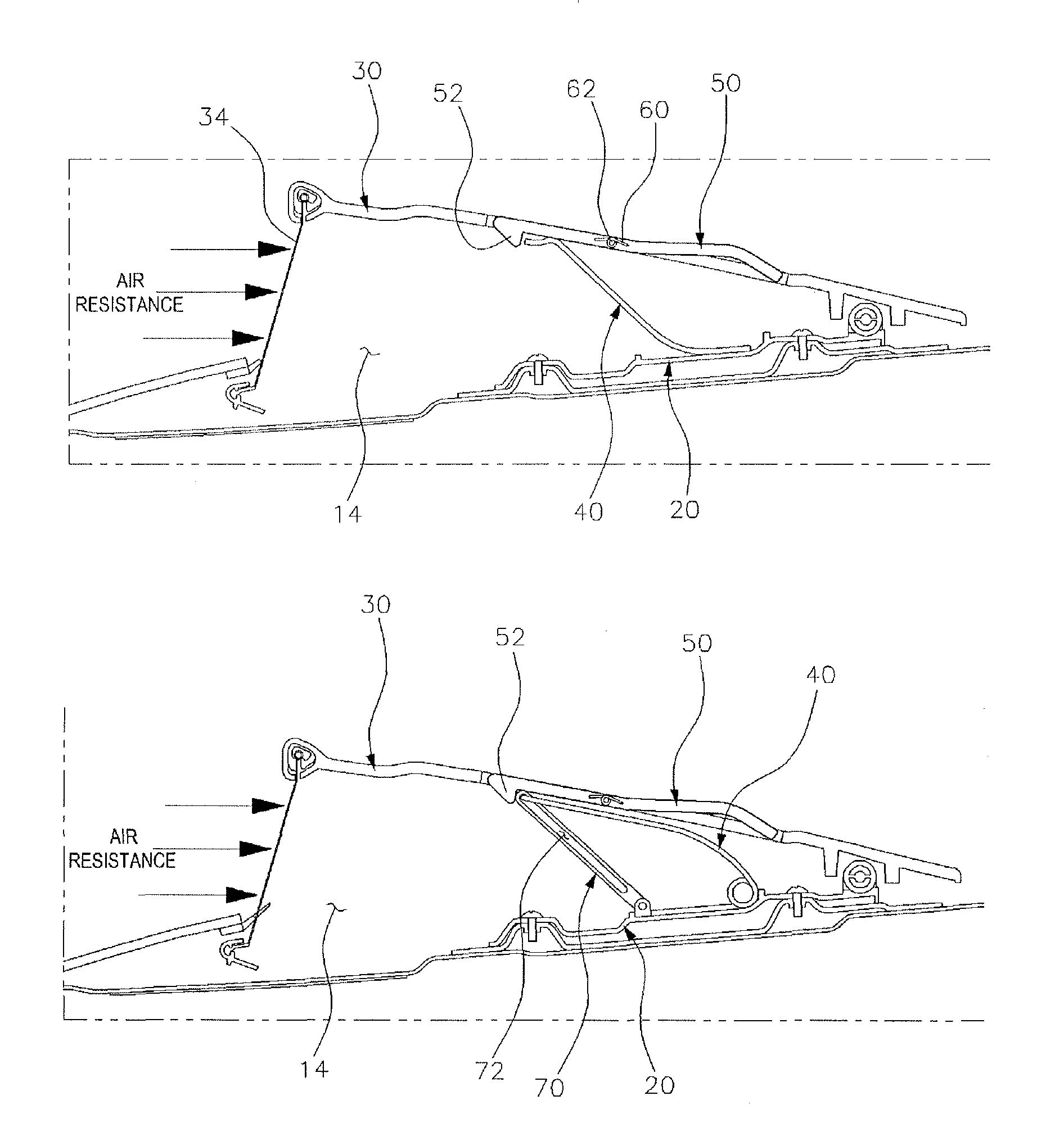 Structure for supporting sun roof deflector