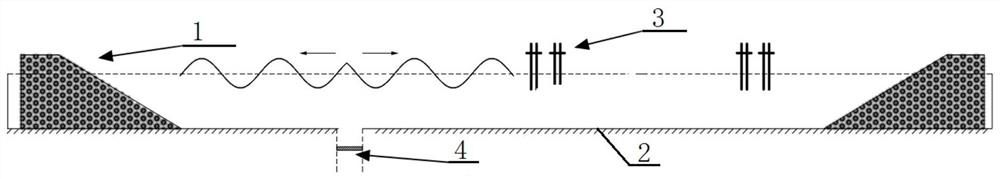 Vertical push plate wave generation method and vertical push plate wave generation water tank