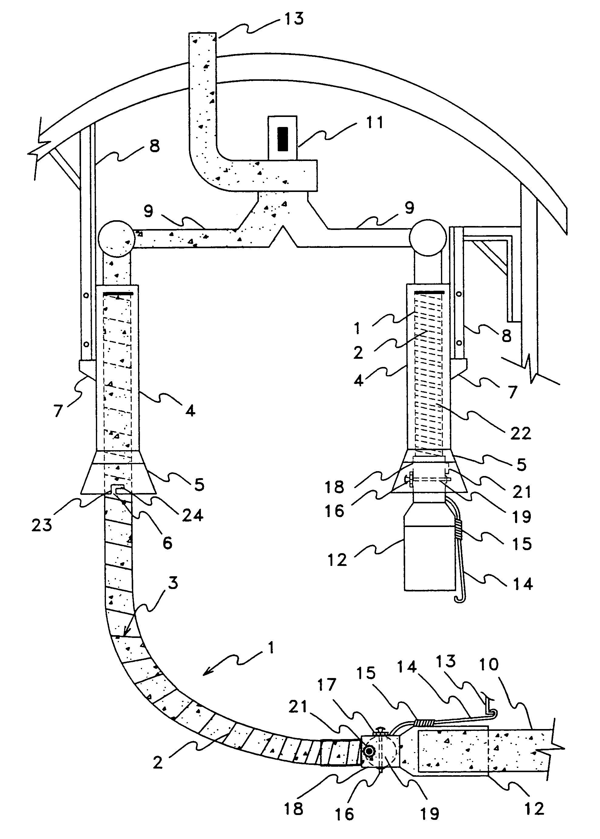 Pressure differential distribution system