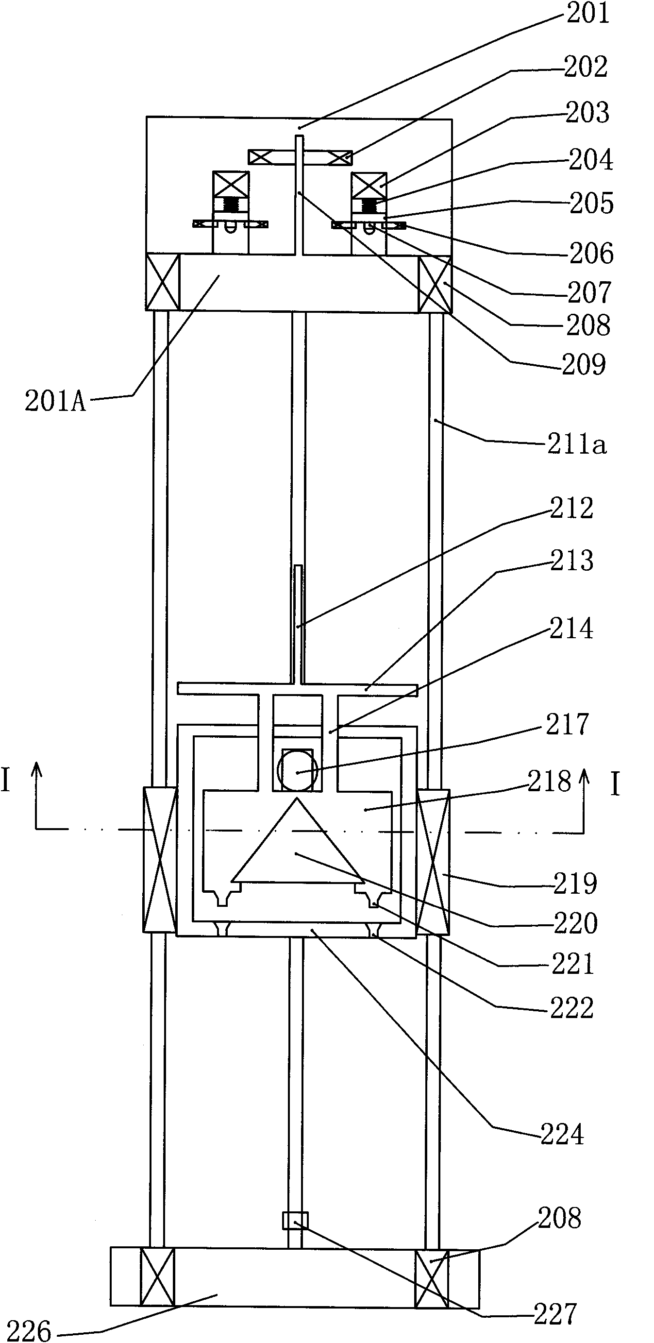 Magnetic suspension falling body cabin system and free falling body type absolute gravimeter