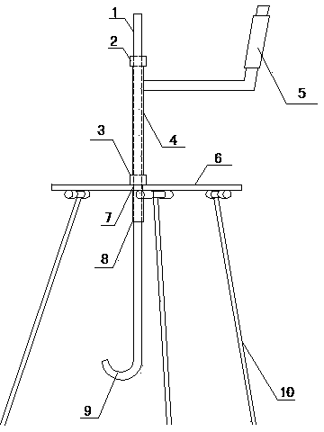 Height-adjustable recyclable reinforcing steel bar split heads