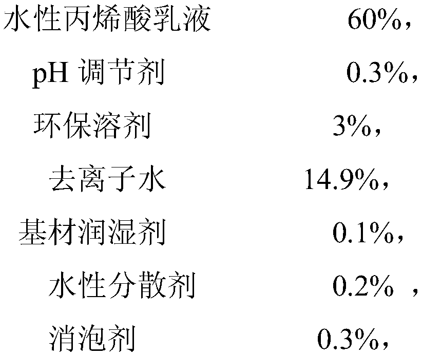 One-component self-drying water-based hammer paint and preparation method thereof