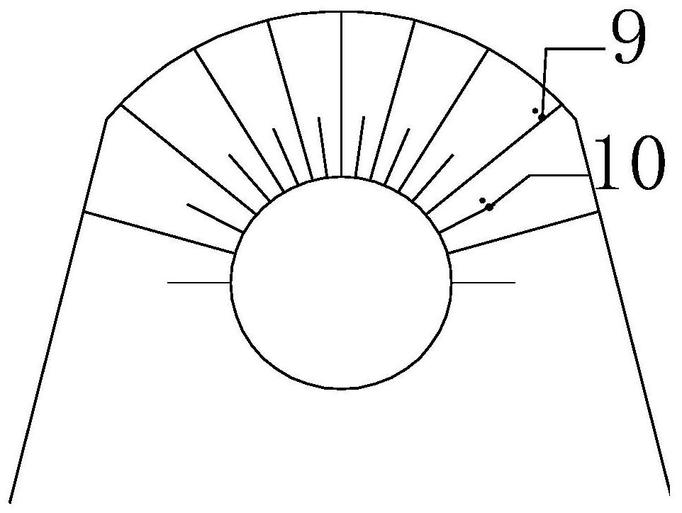 Tunnel supporting structure