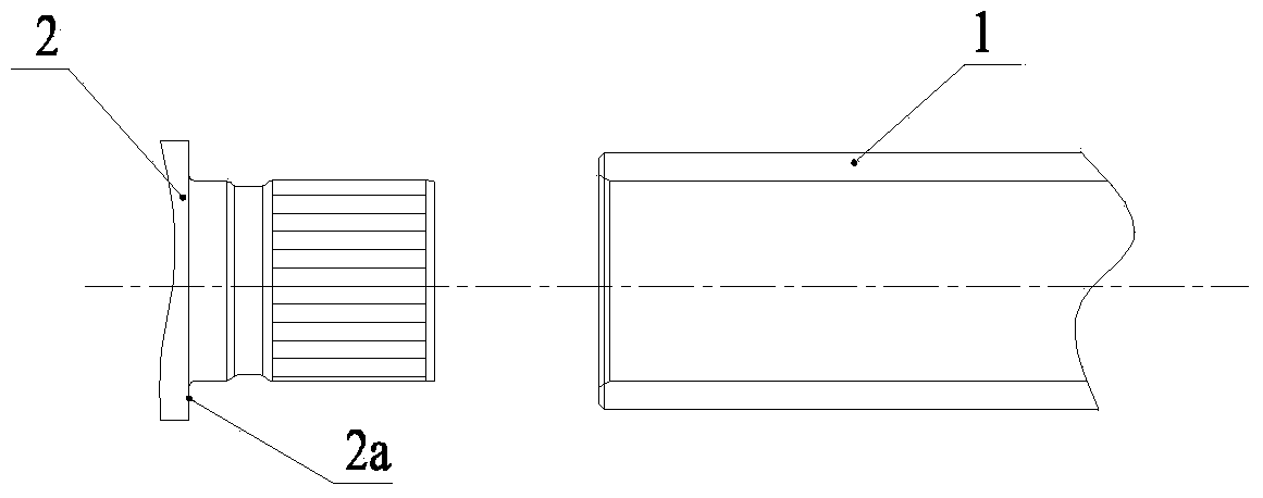 Cam shaft and timing gear connection structure