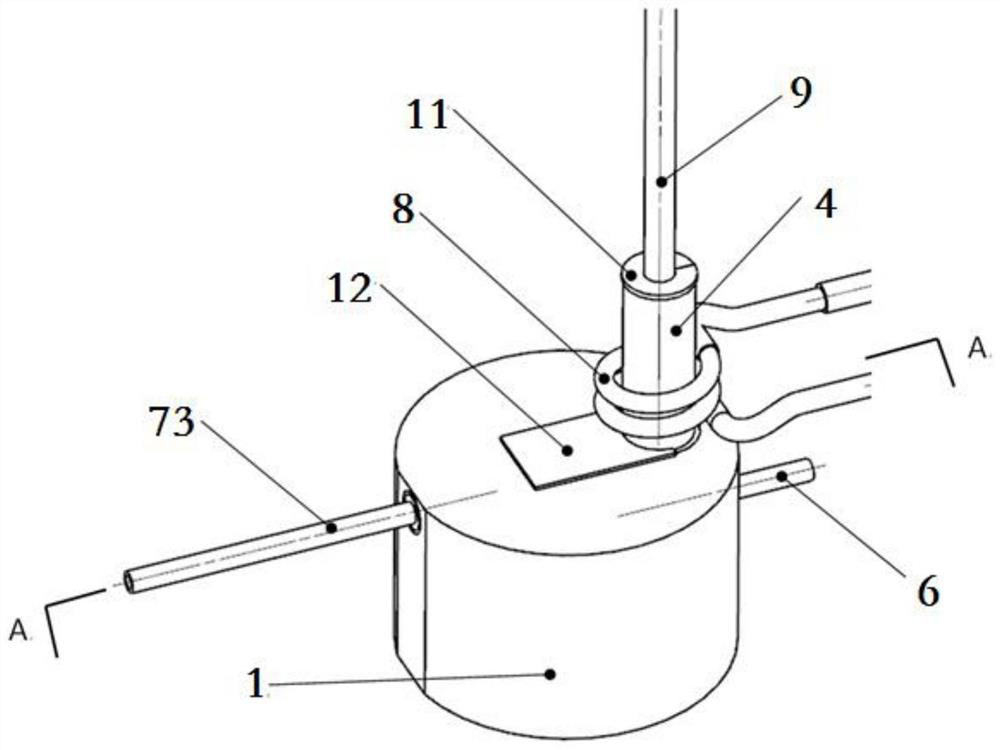 An induction brazing device and welding method for bent pipe joints