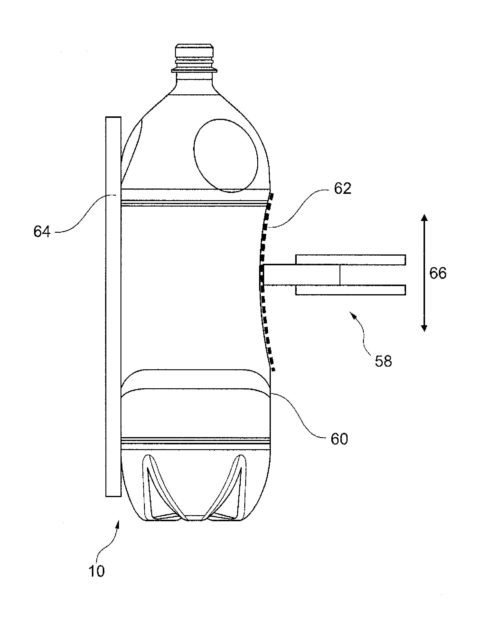 Device and method for manufacturing strapped packs and regulatory and/or control method for a strapping device