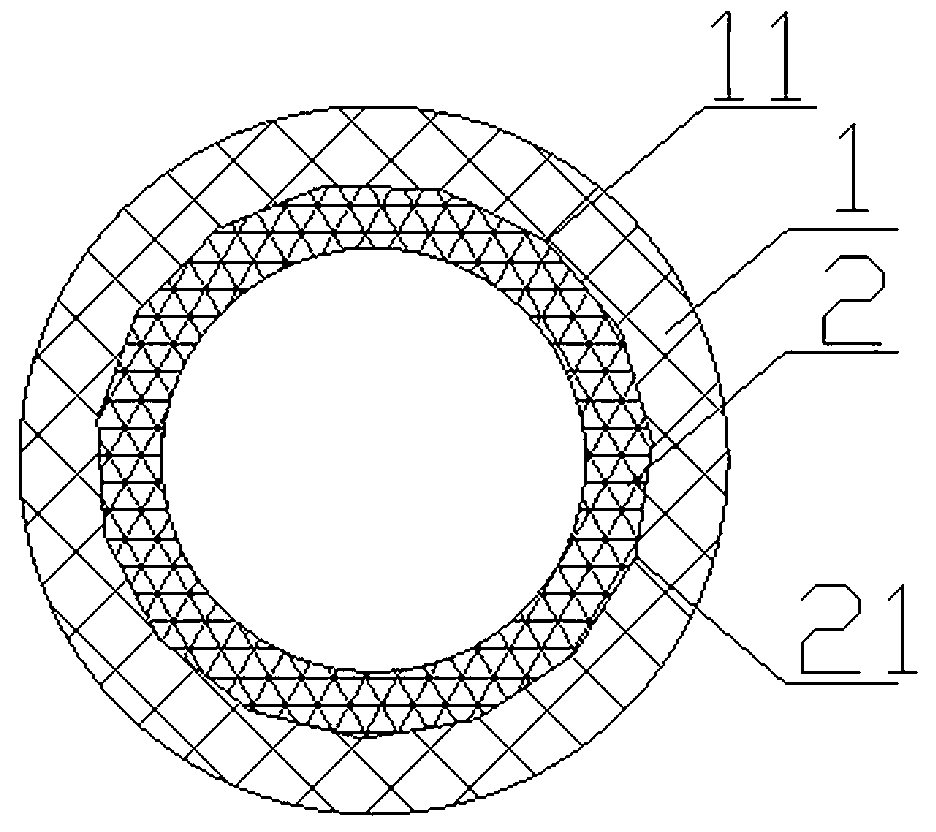 Curve composite silencing drain pipe