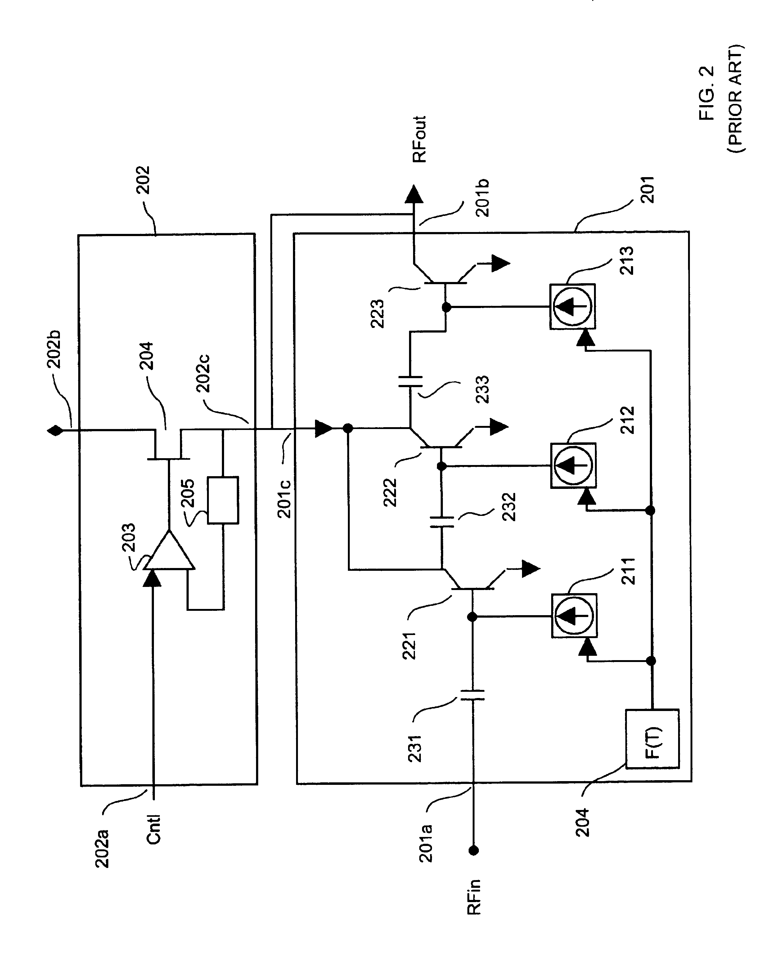 Integrated power amplifier circuit