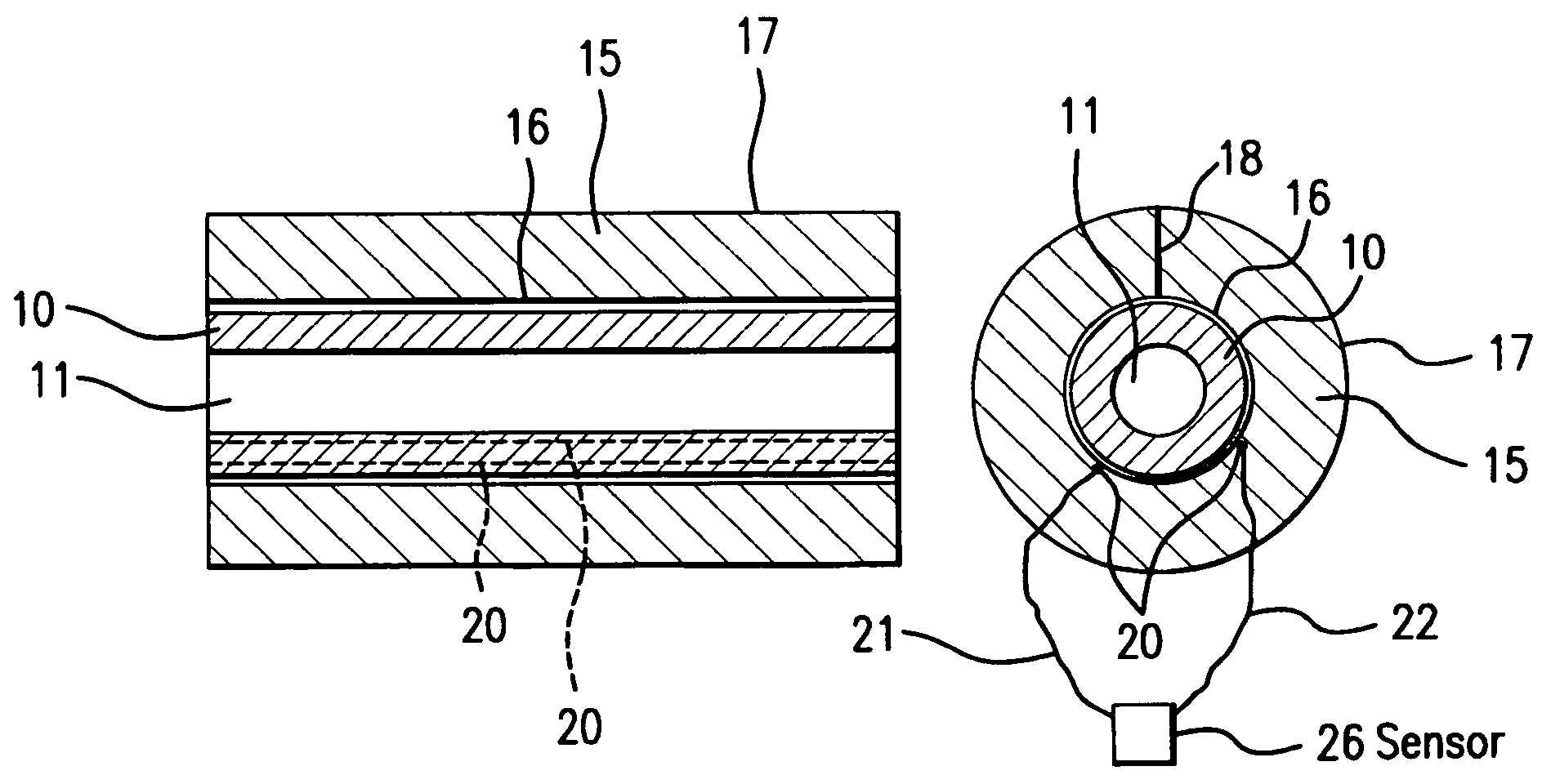 Method for the detection of leaks in components conducting liquids and device for executing the method