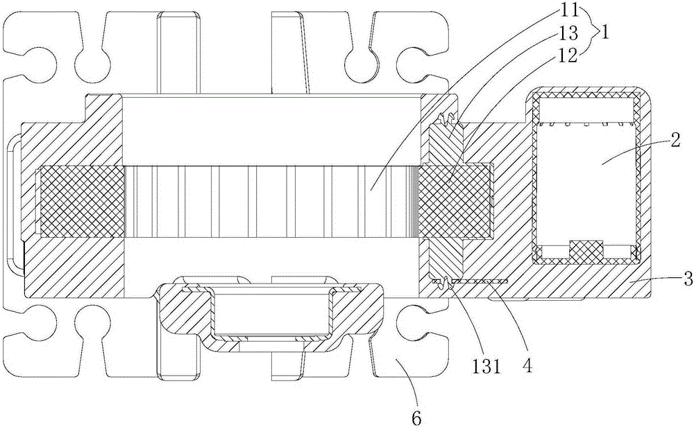 Plastic packaged stator assembly and plastic packaged coil pipe motor