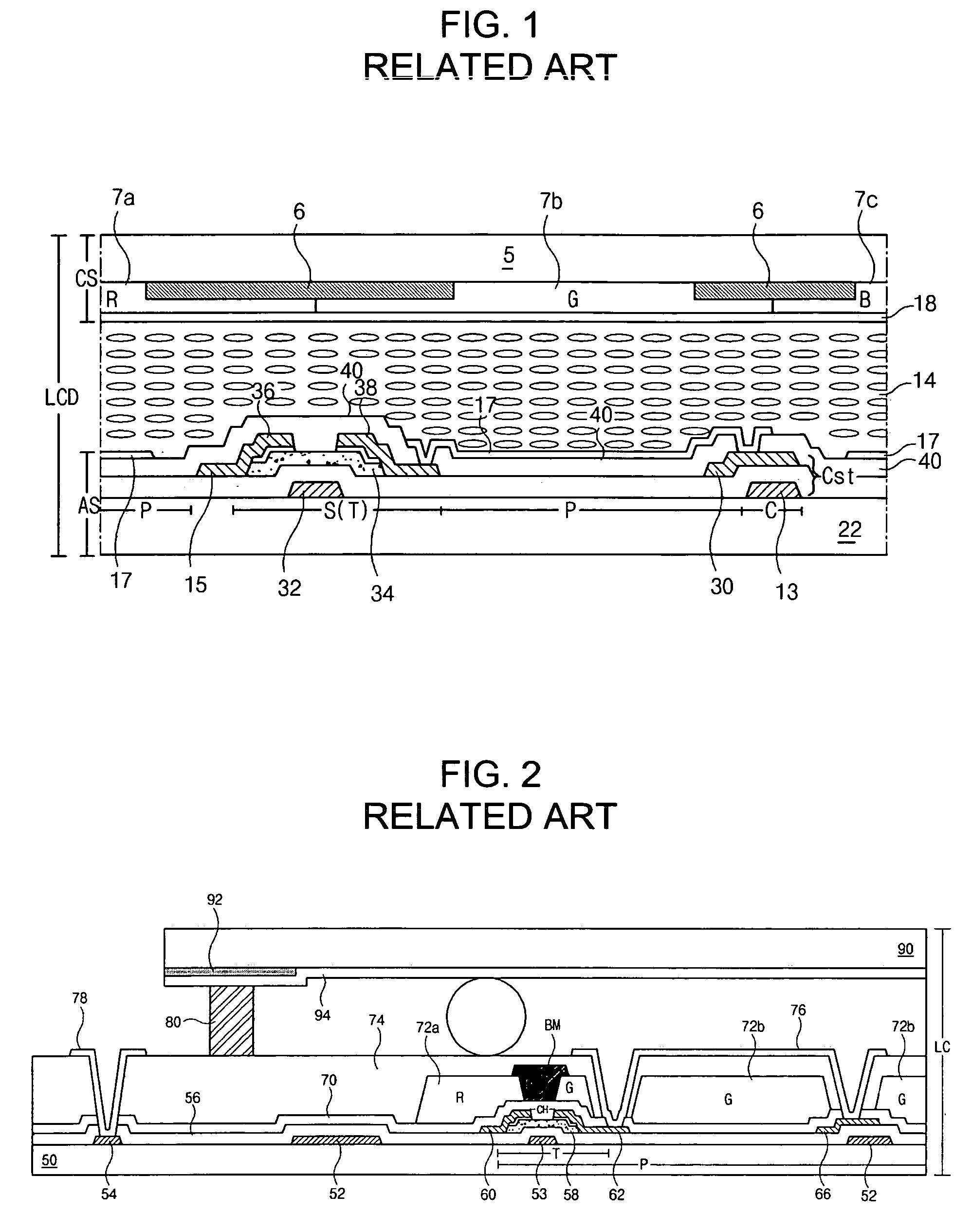 Liquid crystal display device and black matrix for liquid crystal display device