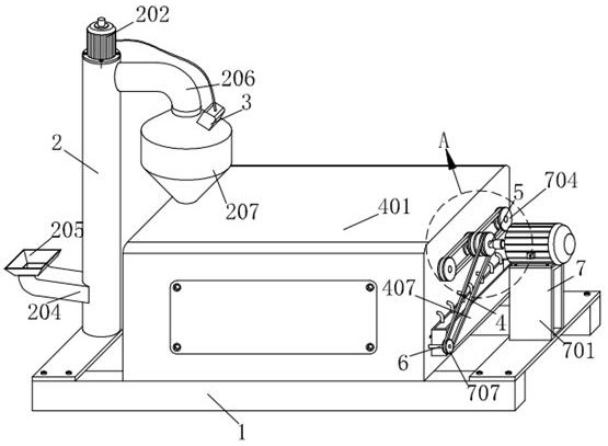 Garlic screening machine convenient to feed and application method thereof