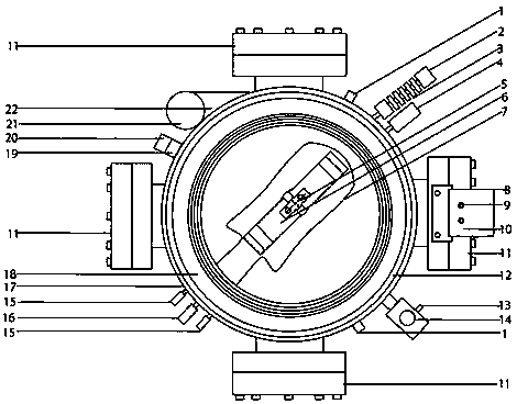 Gas-liquid-dust explosion experiment system for use under multiple working conditions