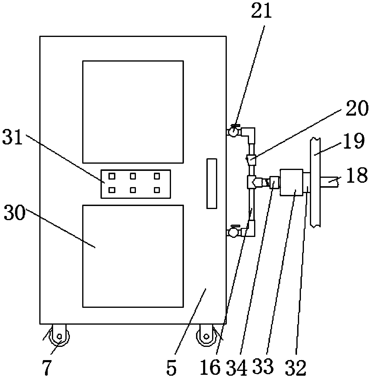 Clinical flushing device and method for urinary surgery