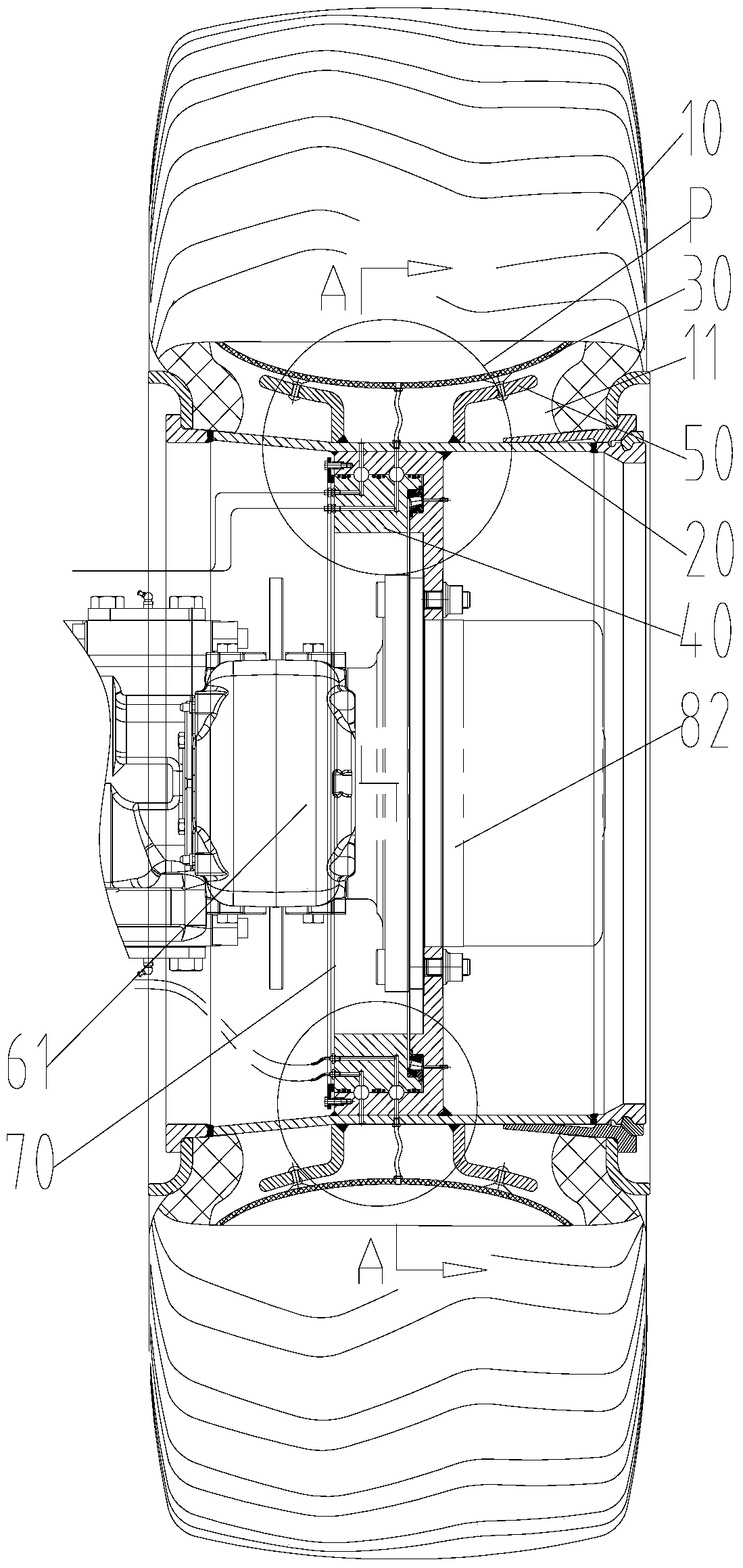 Tire, tire pressure regulating system and control method of tire pressure regulating system