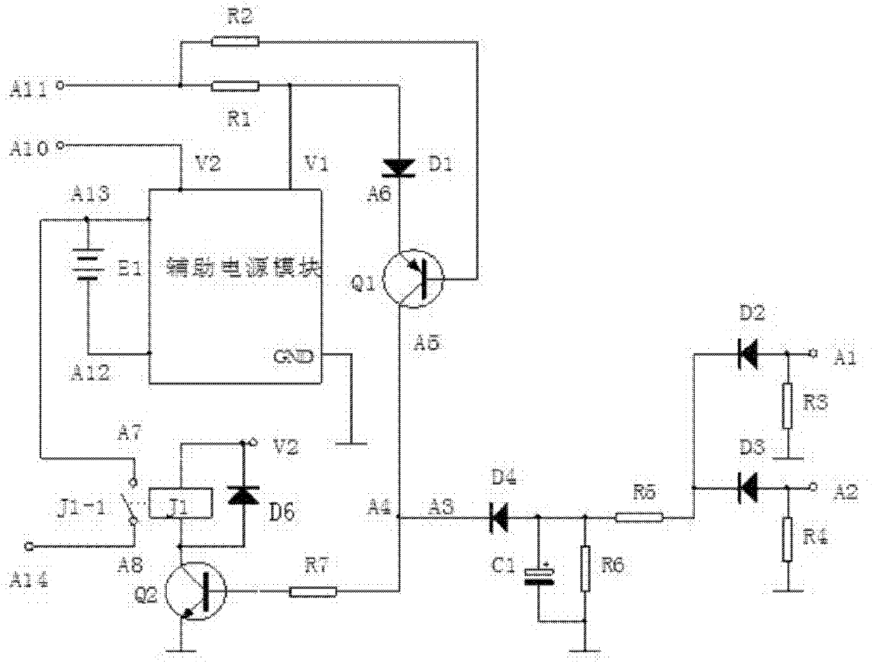 Main power supply awakening device of electric automobile