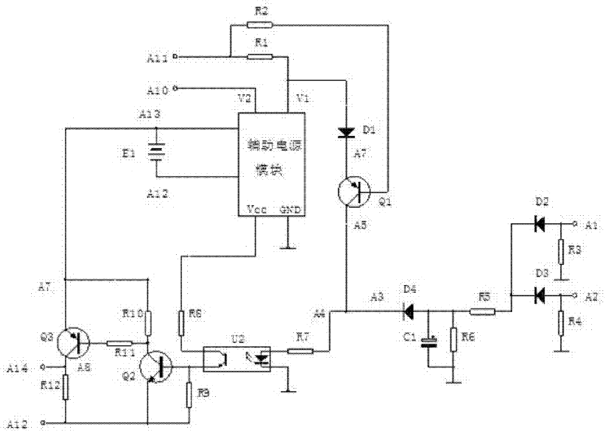 Main power supply awakening device of electric automobile