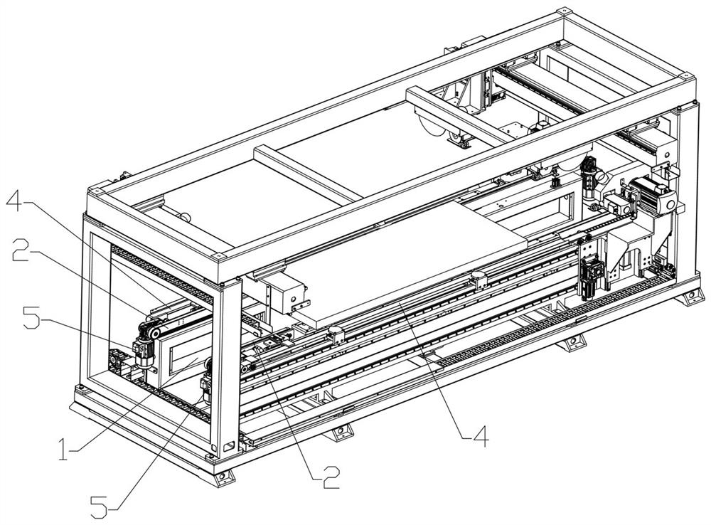 Waste discharging devices of quadrilateral cutting saw and quadrilateral cutting saw