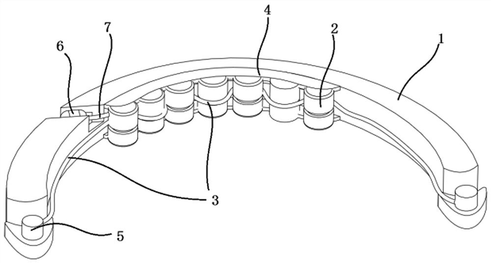 A balloon water pressure orthodontic device