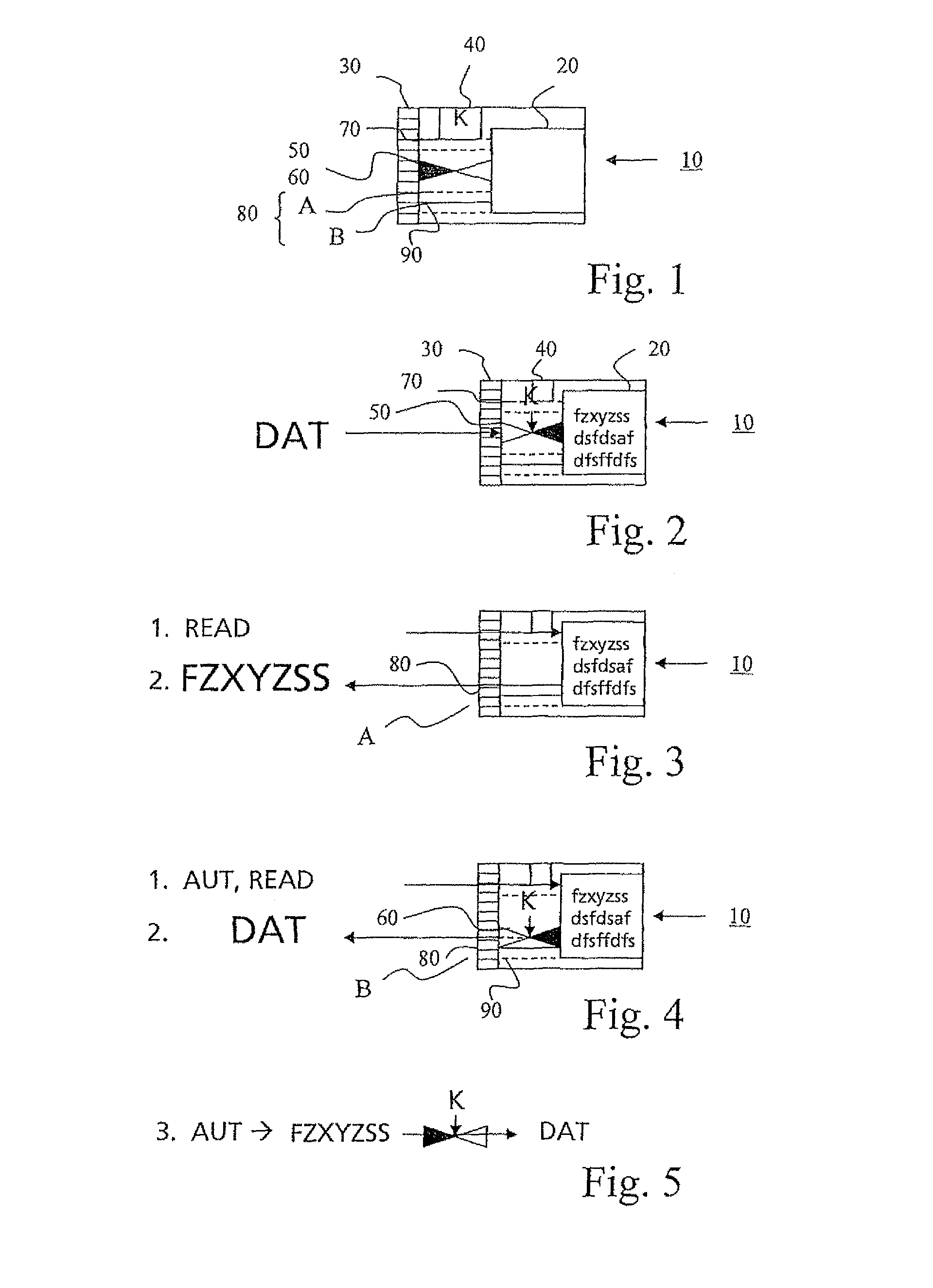 Storage medium having an encrypting device