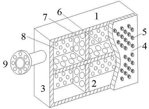 Water film evaporative condenser vacuum tube box