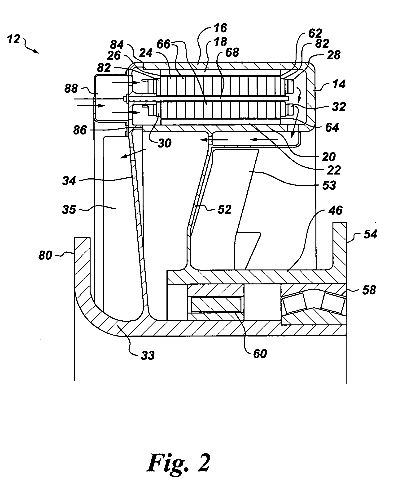 Electrical machine with double-sided lamination stack