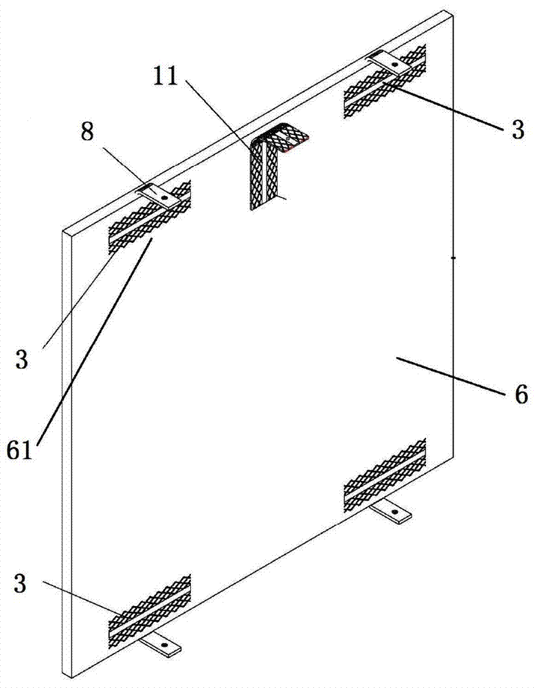 Wall tile construction method and special member