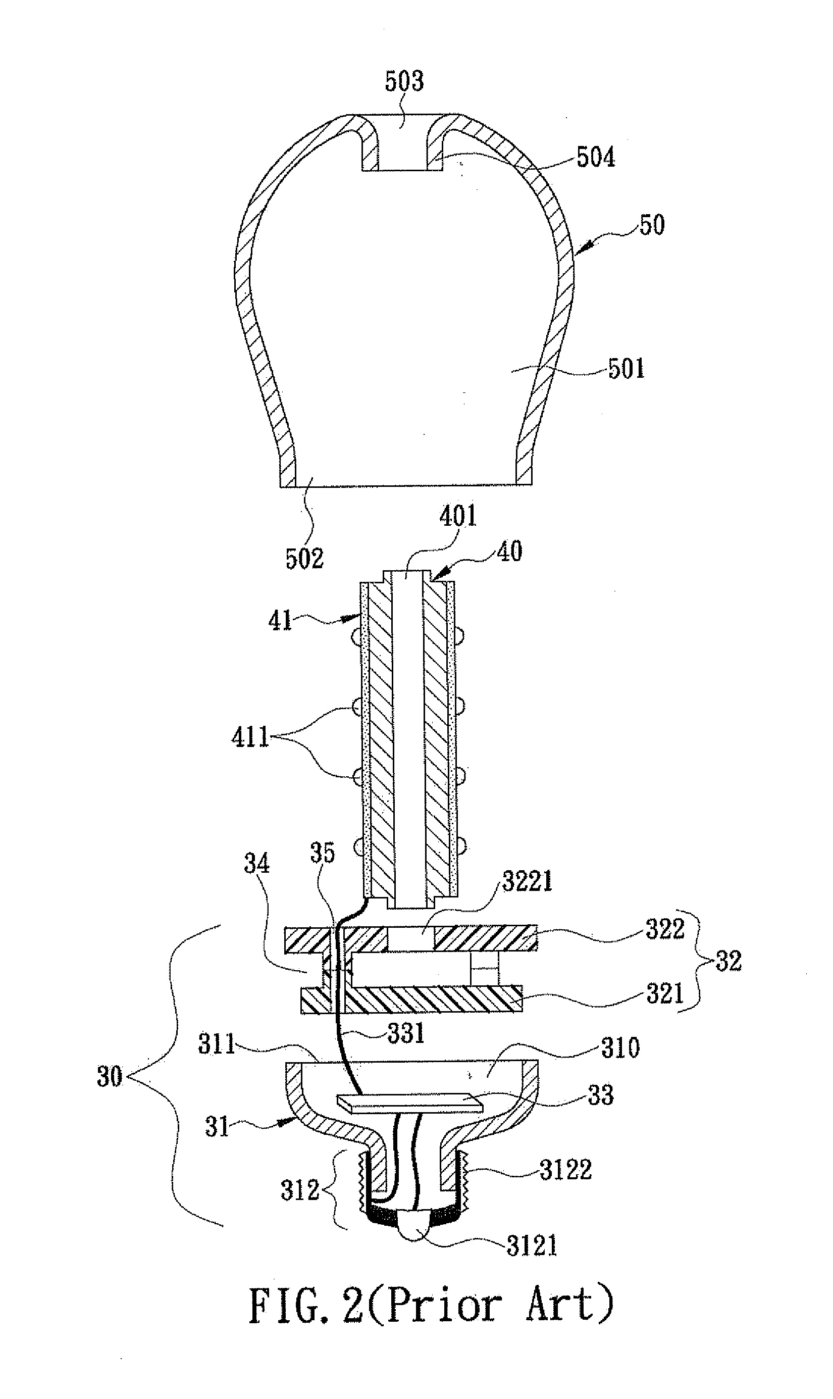 Light emitting diode bulb with central axis bidirectional convection heat dissipation structure