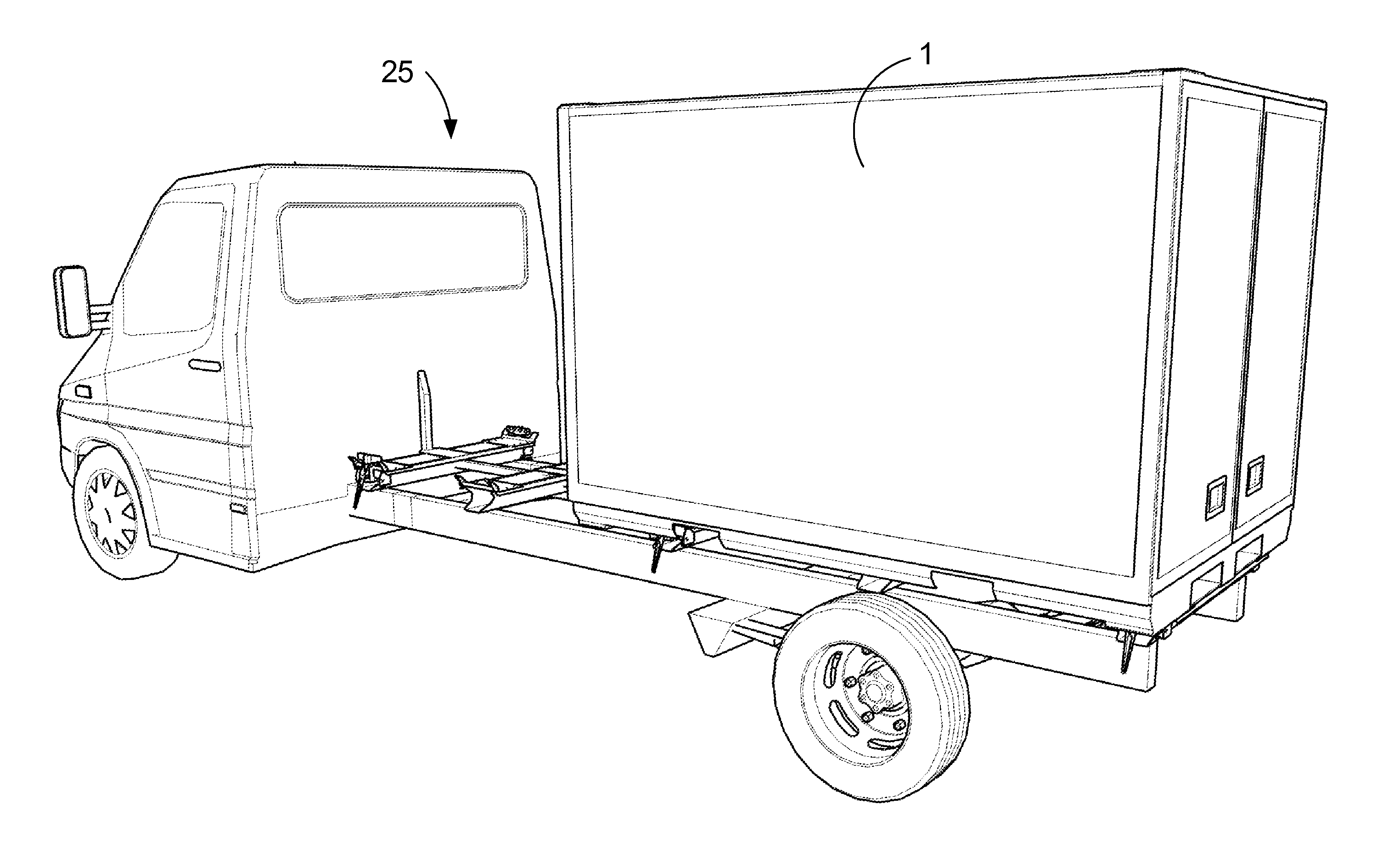 Attachment structure for supporting and releasably attaching a container, a corresponding support structure, a transport vehicle and a container