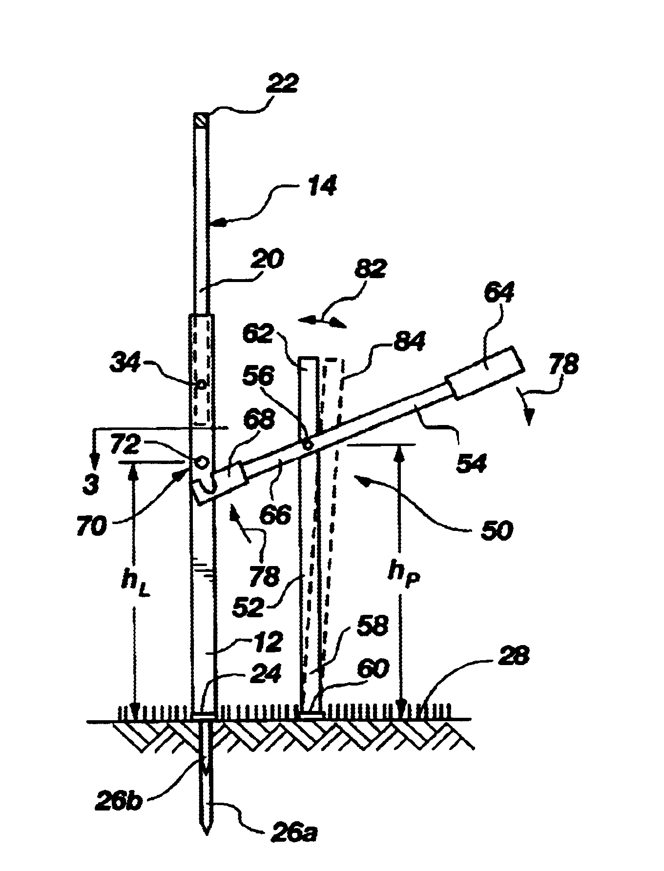 Removable sign support system