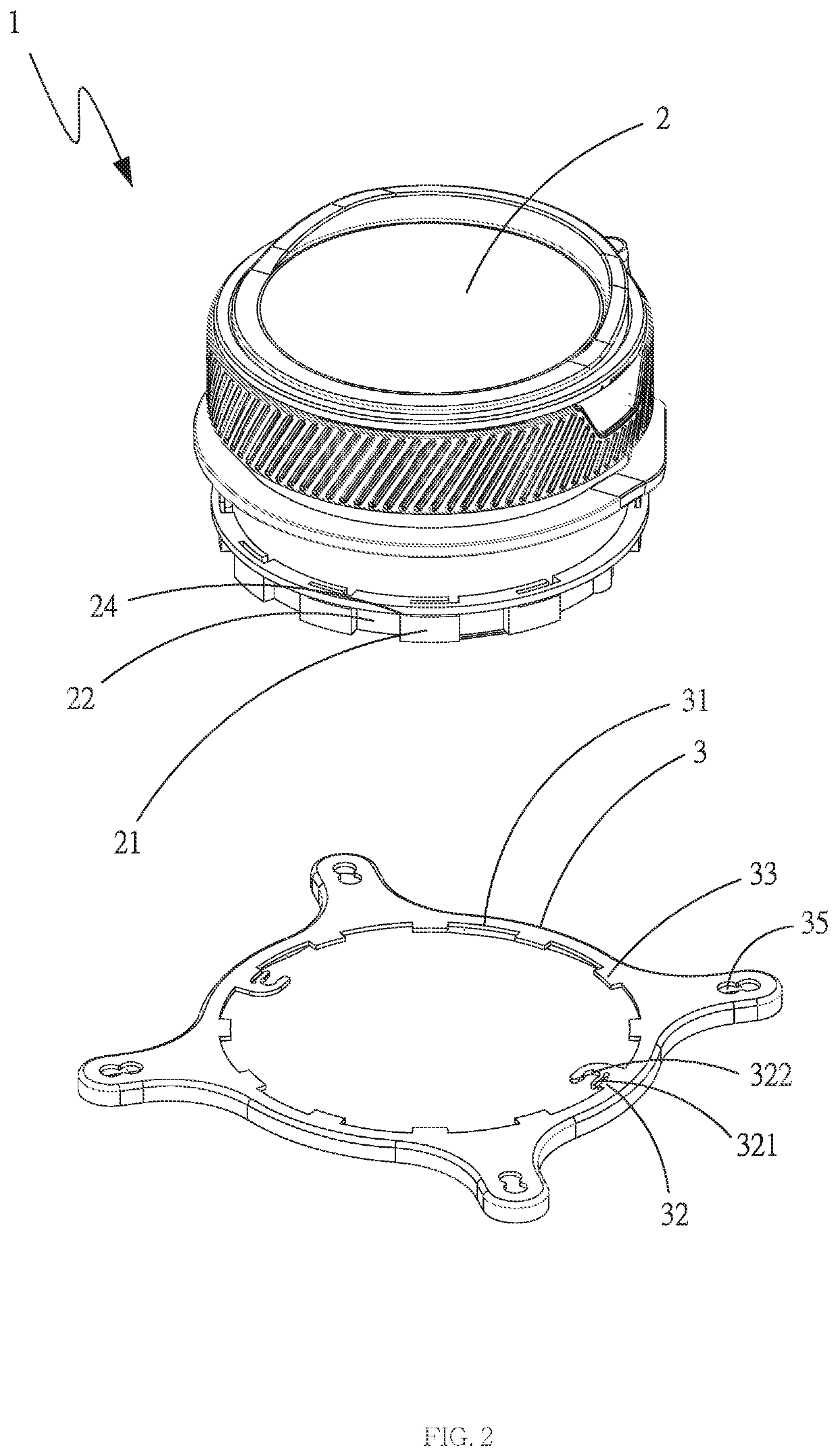 Radiator fixing structure