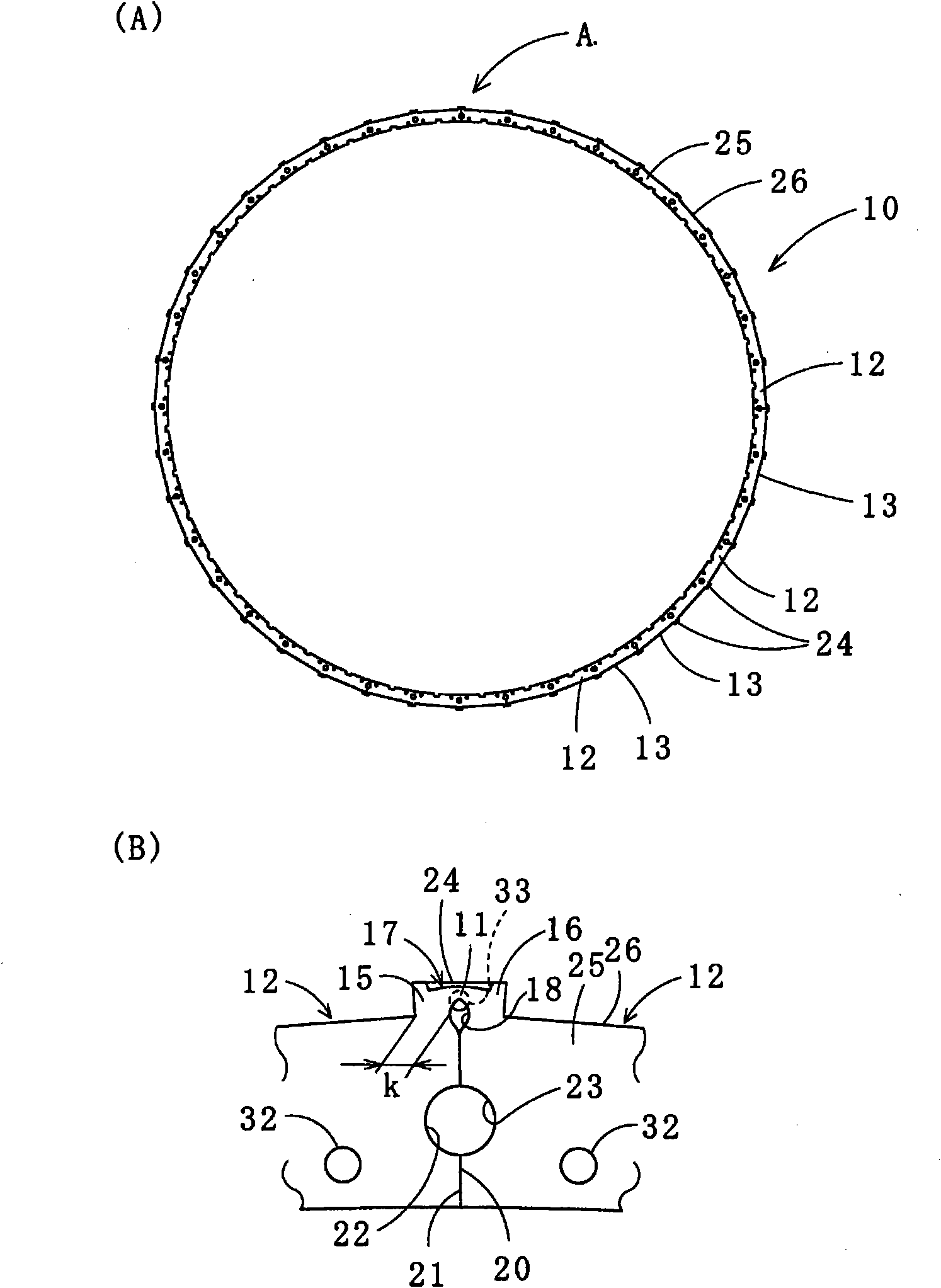 Laminated iron core for rotor