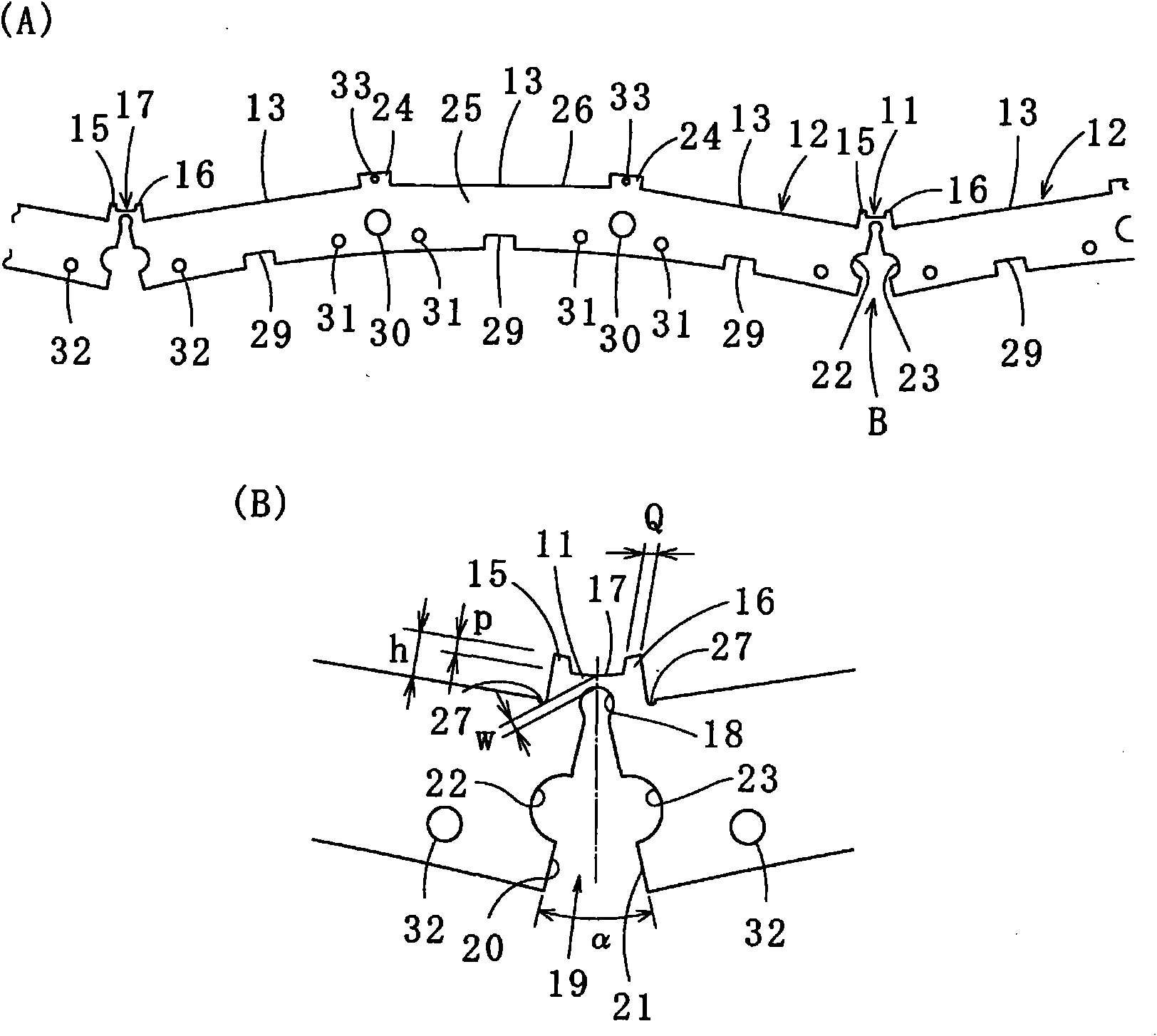 Laminated iron core for rotor